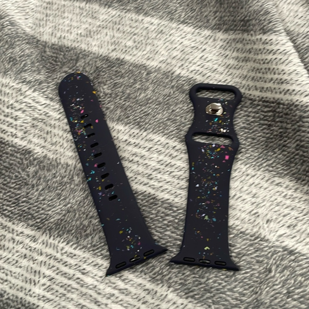 blue confetti 38/40/41 mm apple watch band